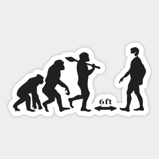 Social Distancing Sticker